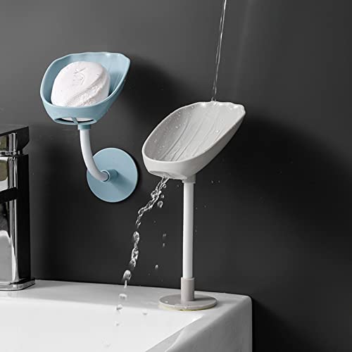 Porte-savon pliable en plastique sans perçage pour douche - 2
