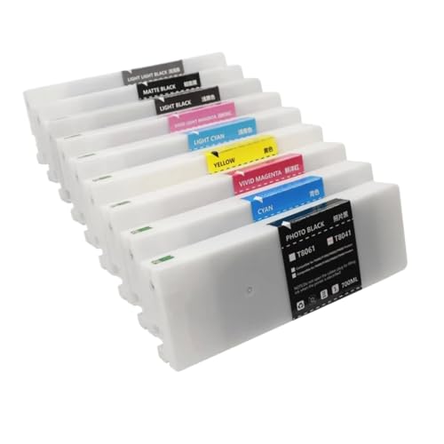 T8041 Compatible Ink Cartridge Compatible with SureColor P6000 P7000 P8000 P9000 Fully Filled with Ink(T8049 LLK)