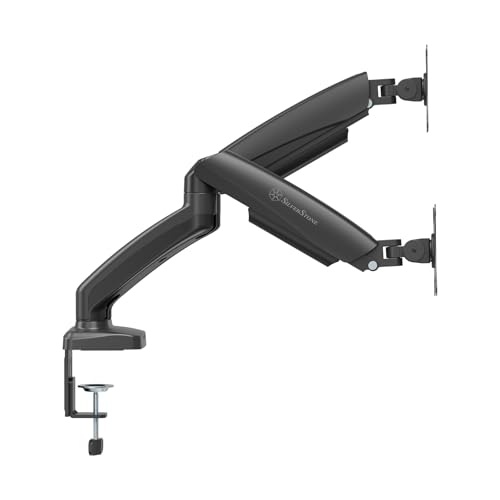Image of Silverstone Technology ARM26 Dual Monitor Arm with Mechanical Springs and Plastic Armor, SST-ARM26