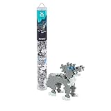 Plus Plus 3D Animal Figurine Building Block Set, 70 Mini Interlocking Puzzle Pieces, Fun Stem Toys for Kids - Wolf Mini Maker Tube