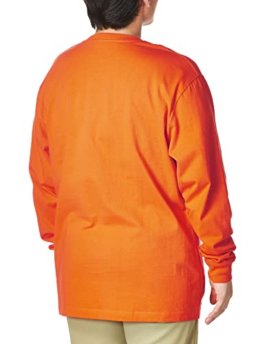 Carhartt Men's Loose Fit Heavyweight Long-Sleeve Pocket T-Shirt (Closeout), Orange, Xx-Largelarge #TOP3