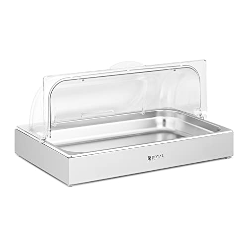 Vitrine alimentaire de comptoir GN 1/1 en acier inoxydable pour présentoir