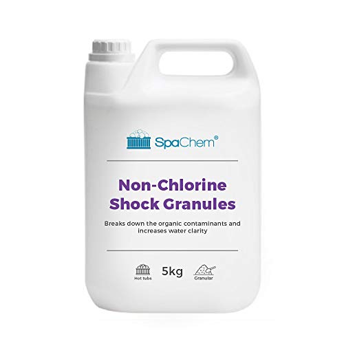 SpaChem 4x5kg Spa Non Chlorine Oxy Shock Granules Swimming Pool & Spa hot tubs Cloudy water clearer clarifier – Bulk Buy