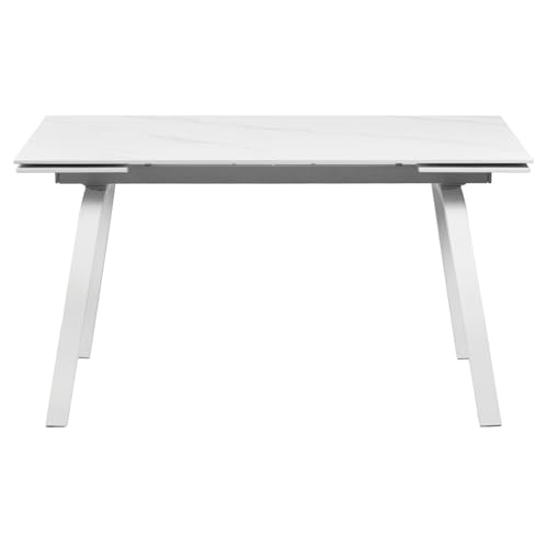 Table Extensible en Céramique Blanche Toshiro - Meubletmoi, 200 cm, Design Moderne et Résistant 6 Table Extensible en Céramique Blanche Toshiro - Meubletmoi, 200 cm, Design Moderne et Résistant – Image 6