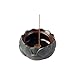 ChorZhow Incense Burner or Incense Cone Holder,Lotus Cone Incense Burner,Incense Cone Holder for Incense Cone and Coil Incense, Coil Incense Burner Set for Office Yoga and Home,Green