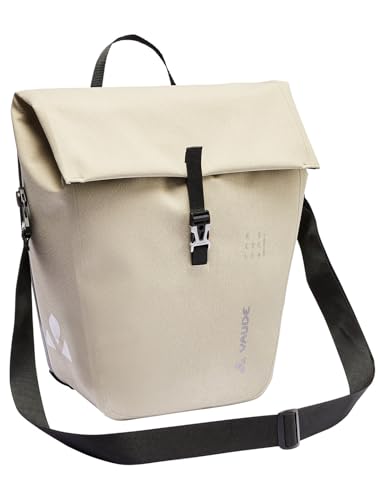 VAUDE Fahrrad Hinterradtasche Recycle Pro Single, 18,5 l Volumen, wasserdicht verschweißt, Made in Germany, Linen, Einheitsgröße