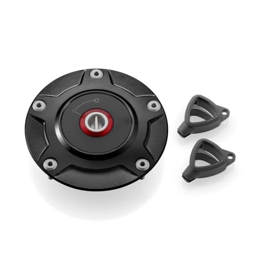 Bouchon de réservoir Ducati Diavel V4 et Panigale en billette d'aluminium noir KCRTQNS