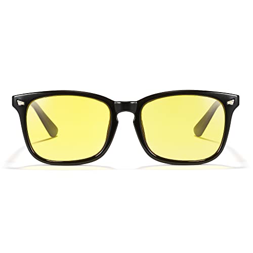 Image of Cyxus Blue Light Glasses Men Women Reduce Eye Strain UV400 Protection 8082 | Eye Protection,Classic Sqaure Frame,Ideal for Computer Screen Office Work Daily Wear