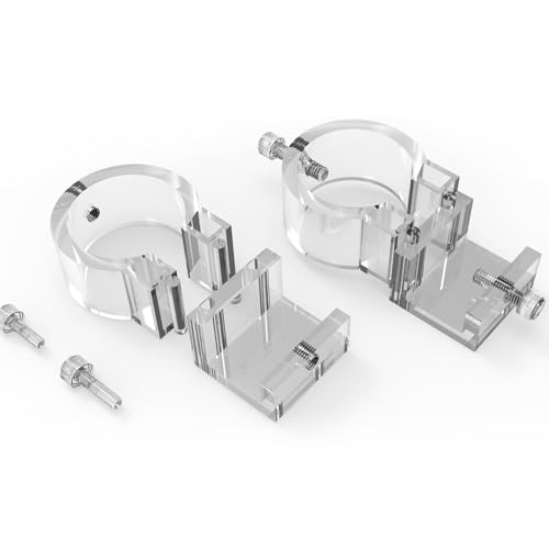 Image of FZONE Detachable Acrylic Bracket - Compact Filter Pipe Holder for Glass & Stainless Steel Aquarium Lily Pipes (M)