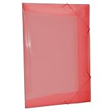 Tilibra - Pasta Aba Elástico Polipropileno 0,35mm Ofício Vermelha