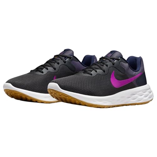 Image of Nike Mens Revolution 6 Nn Anthracite /Vivid Purple-Blackened Blue Running Shoe - 9 UK (10 US) (DC3728-011)