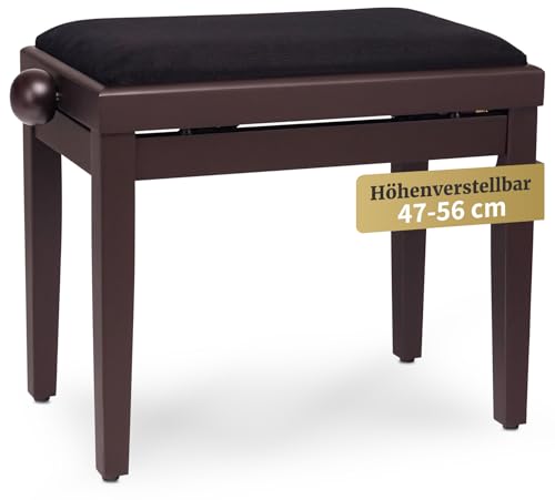 Classic Cantabile Pianobank Rosenholz-matt (höhenverstellbar von 47-56cm,...
