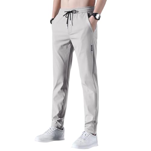 Men's Lightweight Joggers Pants Quick Dry Casual Athletic Elastic Waist Hiking Pants with Pockets, S-5XL4