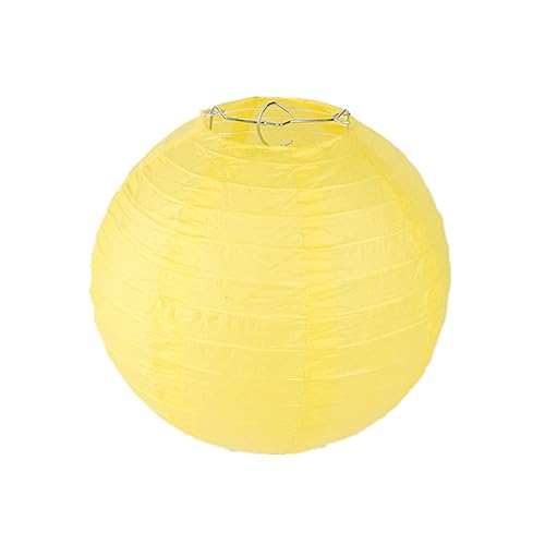 Surwin 10pcs Lanternes Papier Chinois, Lanternes en Papier à Suspendues, Boule Ronde Abat-Jour, Lanterne Decorative pour Intérieurs Extérieurs Mariages...