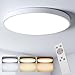 Produktbild Haisito LED Deckenleuchte, 28W Deckenlampe Dimmbar 2700K-6500K mit Fernbedienung Rund Panel, 2500LM IP44 Ultra Dünn Ø30*H2,4 cm, Deckenlampe Weiß für Schlafzimmer Badezimmer Kinderzimmer Büro Flur