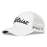 Titleist Tour Performance Mesh Golf Hat, White/Black
