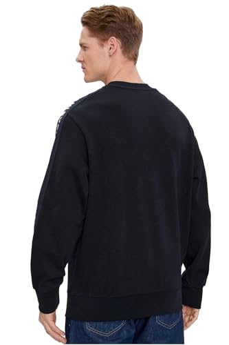 Armani Exchange mens Long Sleeve Logo Tape Fleece Sweatshirt2