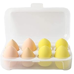 8 PCS Makeup Sponge Set Foundation Blender Blending Sponges Cosmetic Multi Shape for Dry & Wet Use, Beauty Sponge Holder…