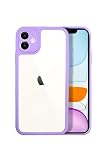 シズカウィル iPhone11 ケース カバー シリコン 耐衝撃 スマホケース パステルライン 1個入り ラベンダー