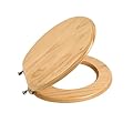 Toilet Seat, Solid Wood, Pine Wood, High Gloss Finish, PIKLiDS (Round)