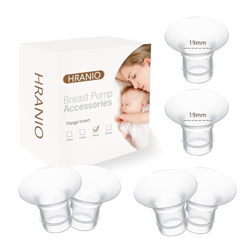 Image of Flange Insert 19mm 6pcs, Flange Sizing Kit Compatible with Spectra Flange, Spectra Pump Parts, Momcozy Wearable Breast Pump, Manual Breast Pump, Spectra Breast Pump, Medela Pump Parts and More
