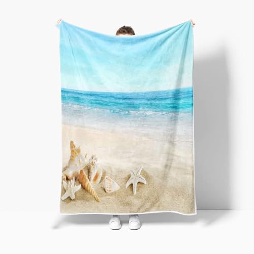 50% Off JAWO Beach Throw Blanket - Cozy Microfiber Flannel