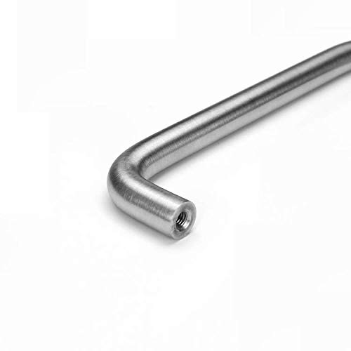VIBORG 10 Pieces Solid SUS304 Stainless Steel Modern Kitchen Cabinet Cupboard Door Handles Pull Wardrobe Vanity Dresser Drawer Handle Pulls Satini Nickel Brushed (10 - Image 4