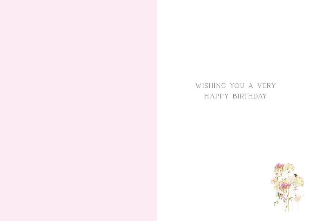 Nigel Quiney Birthday Card For Granddaughter - Floral Balloon And