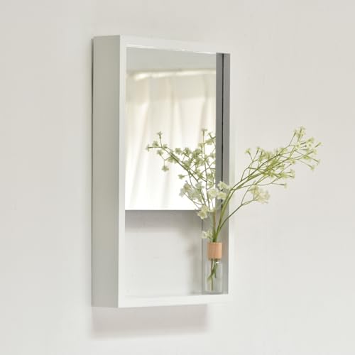 FunFun D-forme Wall Mirror EH[~[ zCg  It Ǌ|~[ 30cm s6cm 45cm t[~[  EH[~[ p ǖʎ[  Sg