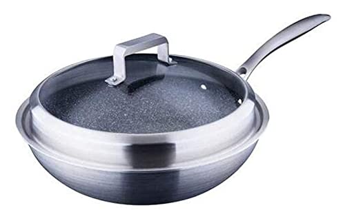 Poêle à friture et wok de maison pour des repas sains en famille sur gaz
