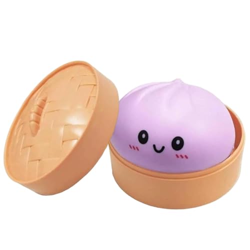 Dumpling Stress Relief Toy - Slow Rising Squeeze Ball, Soft Sensory Fidget | Calming Hand Accessory For Kids, Adults, Home, Offi