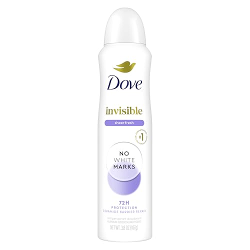 Dove Advanced Care Antiperspirant Deodorant Dry Spray Sheer Fresh Invisible Antiperspirant Tested on 100 Colors Anti-Stain Antiperspirant With Sweat Protection 3.8 oz
