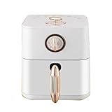 Freidora de aire sin humo Capacidad familiar Temperatura constante 200 ℃ Cajón con revestimiento antiadherente estéril 2 accesorios 8 recetas en línea Apto for lavavajillas.(5.1L)