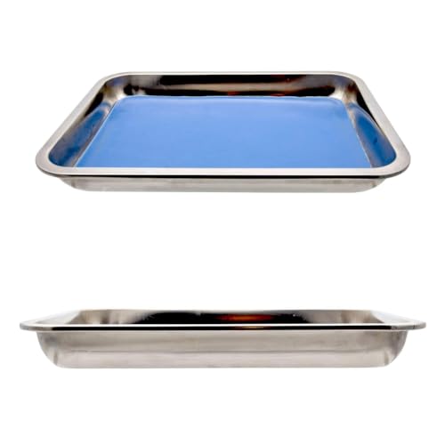 GSC International 360 Dissecting Pan, Stainless Steel with Plastisol Pad, 11x7.5x1.5in.