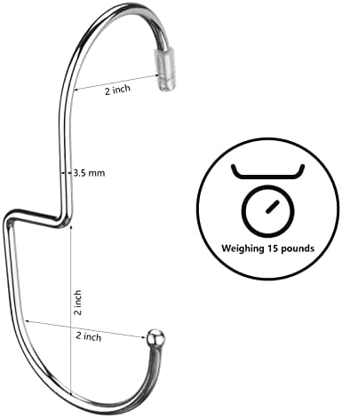Queekay 12 Pieces Purse Hooks for Closet Bag Hanger Organize Hanger for Handbags Metal Purse Hanger Space Saving Purse Storage Hanging with Twisted Hook Design for Purses Backpack Handbag (Silver)
