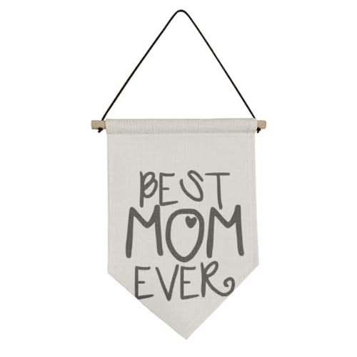 Drapeau en toile cadeau idéal Fête des Mères Best Mom Ever