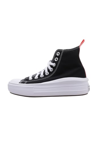 Converse 271716C Chuck Taylor all Star Move Canvas Platform Uomo, Black/Pink Salt/White EU 36