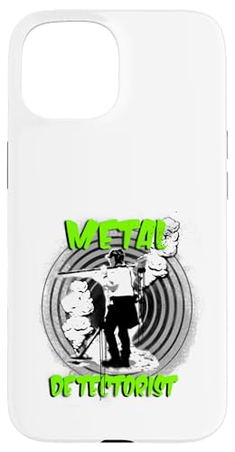 金属探知機 - スプレーペイントグラフィティ スマホケース iPhone 15 用