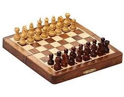 Craftgasmic Premium Staunton Folding Wooden Magnetic Chess Set, 7 X 7-inch