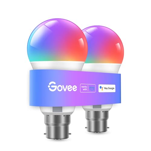 Govee RGBWW Smart Bulb B22, 9W, Pack of 2