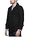 Match Mens Wool Blend Classic Pea Coat Winter Coats (010 Black, Medium)