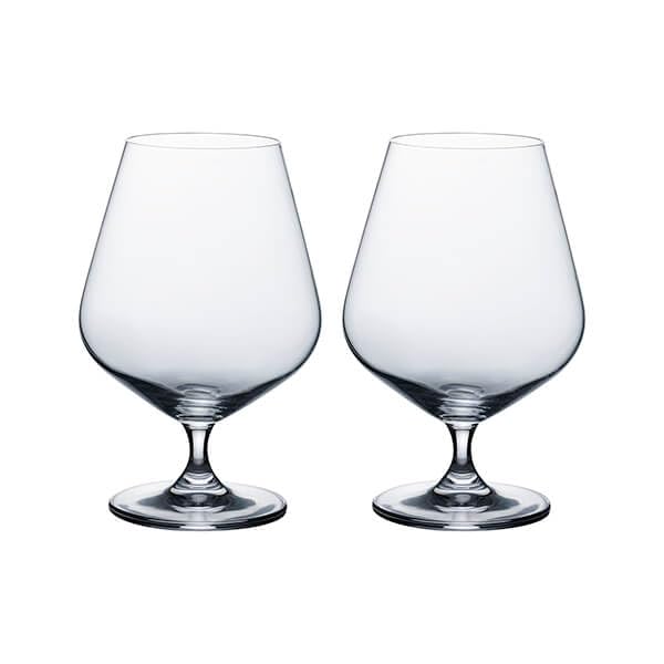 Ravenhead Kings Set of 2 Brandy Glasses 630ml | Elegant 63cl Brandy & Cognac Glass Set for Dining & Entertaining Durable & Dishwasher Safe