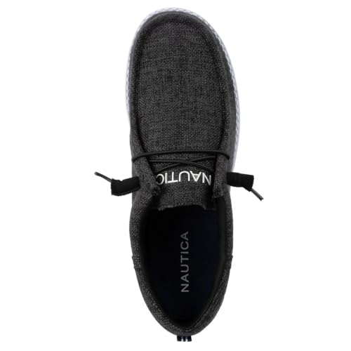 Image of Nautica Men's Comfort Loafers, Slip-On Boat Shoe, Lightweight Casual Stretch Sneaker-Rushford
