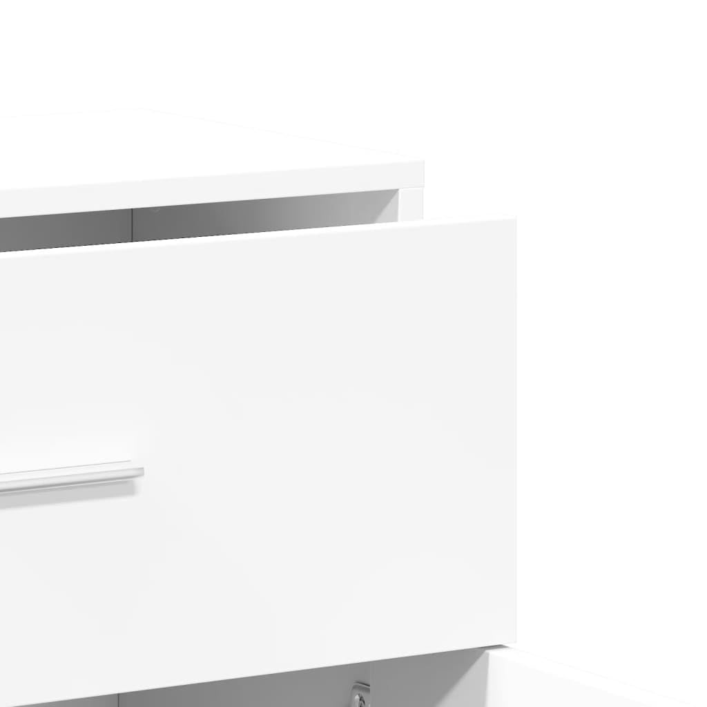 vidaXL Buffet Blanc 60x31x70 cm Bois d'ingénierie