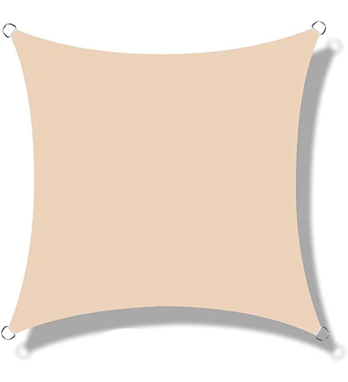 Voile d'ombrage pour fete au jardin et couverture solaire de terrasse carrée