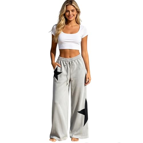 Pantalon de loisirs femme imprimé étoiles résolvant le manque de confort