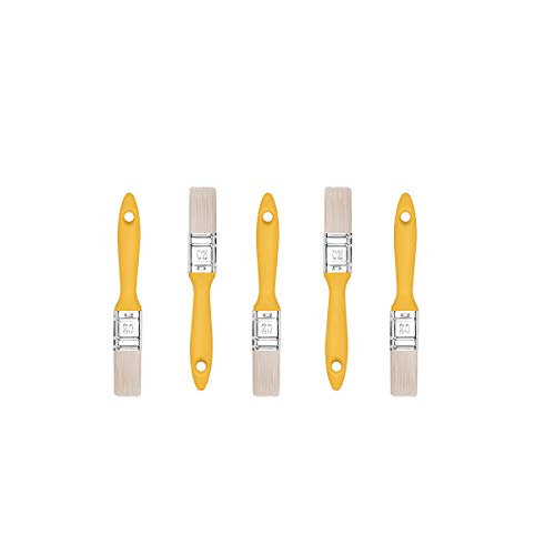 M7 brochas pintura set de 5 piezas, Ancho 20mm-5 piezas, Juego de pinceles con mango de plástico, Cepillo de pintura 5PCS, Serie *37*, A0200-370520 Cover
