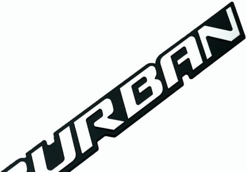 Image of 2Pcs Emblems Rear Door Tailgate Badge 3D Nameplate Letter 15126052 B192 Replacement for 00-06 Suburban (Yellow)
