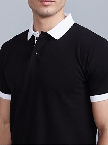 Image of DHRUVI TRENDZ T-Shirt | Regular Fit Polo T-Shirt for Men | Plain T Shirt | Casual T Shirt for Men | Men T Shirt | Men T Shirts Stylish | Half Sleeve T Shirt