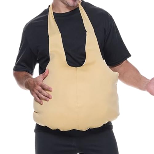 Accesorios falsos para juegos de po: accesorios para el vientre de disfraces, accesorios de fiesta de juego de roles | Divertido accesorio de cosplay de performance, novedad, fuente de vientre